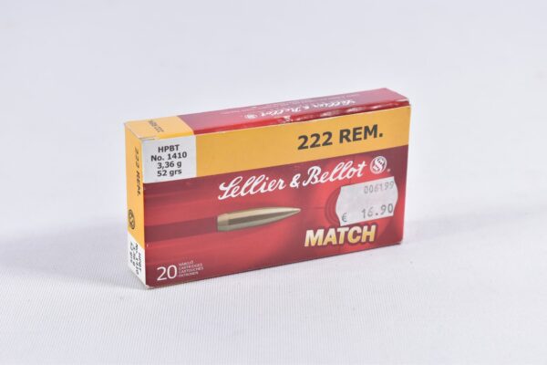 Sellier & Bellot .222 Rem. HPBT 52grs / 3