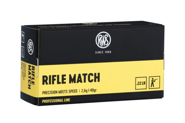 RWS .22 lr Rifle Match 40grs / 2