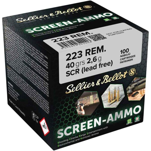 Sellier & Bellot .223 Rem. Screen-Ammo 40grs / 2