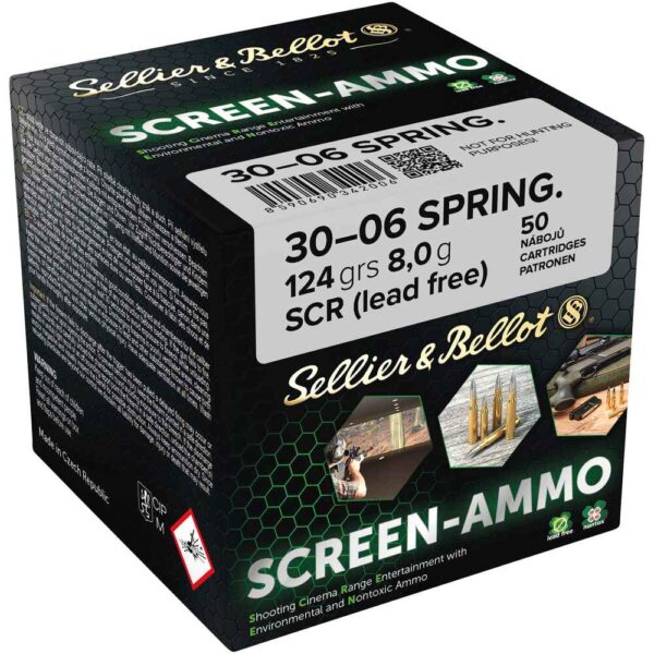 Sellier & Bellot .30-06 Spring. Screen-Ammo 124grs / 8