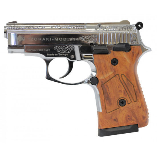 Zoraki 914 Chrom graviert​ 9mmP.A.K. Schreckschusswaffe