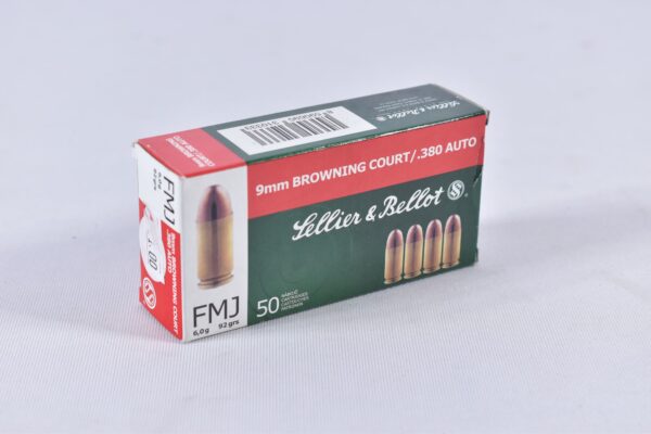 Sellier & Bellot .380 Auto FMJ 92grs / 6