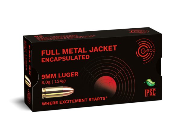 Geco 9mm Luger FMJ SX 124grs / 8