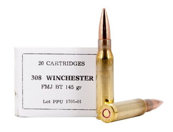 PPU .308 Win FMJ 145grs / 9