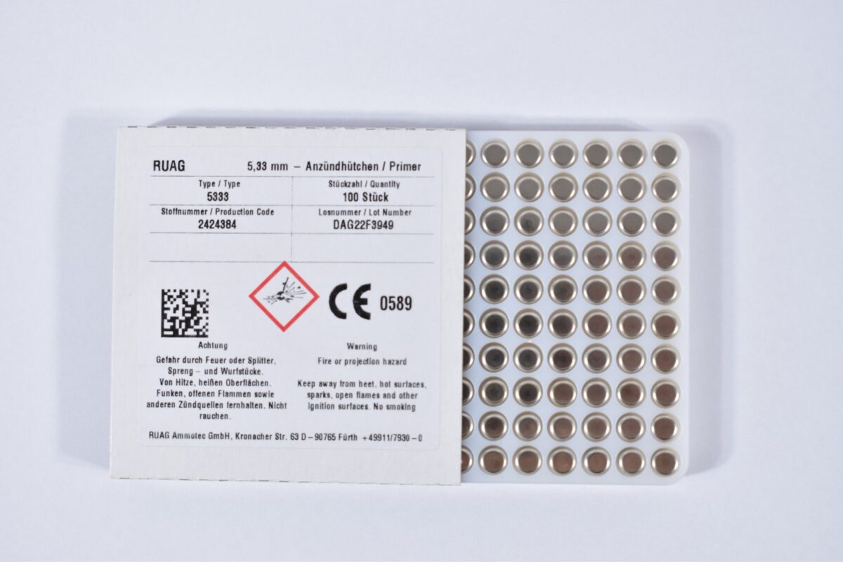 RWS SN Ambosszündhütchen 100STK Large Rifle Ma./ 5 RWS SN Ambosszündhütchen 100STK Large Rifle Ma./ 5