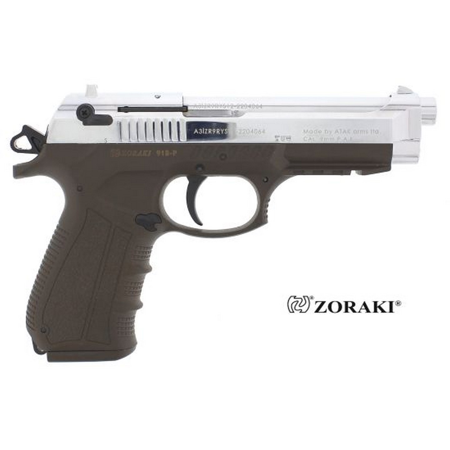 Zoraki 918 ODG chrom 9mmP.A.K. Schreckschusswaffe Zoraki 918 ODG chrom 9mmP.A.K. Schreckschusswaffe