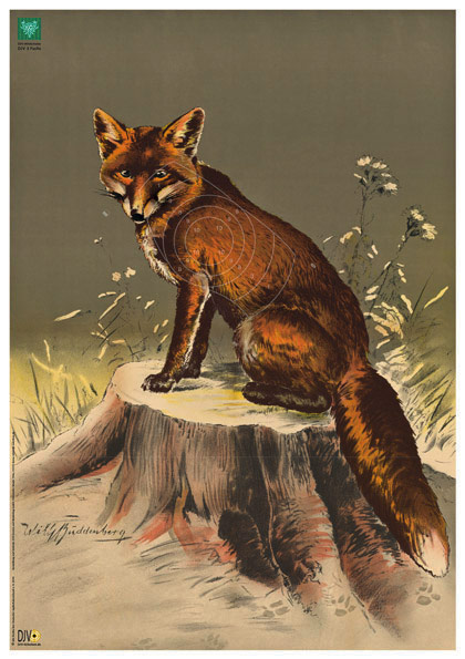 AKAH DJV-Scheibe​ Nr.3 Fuchs Zielscheibe