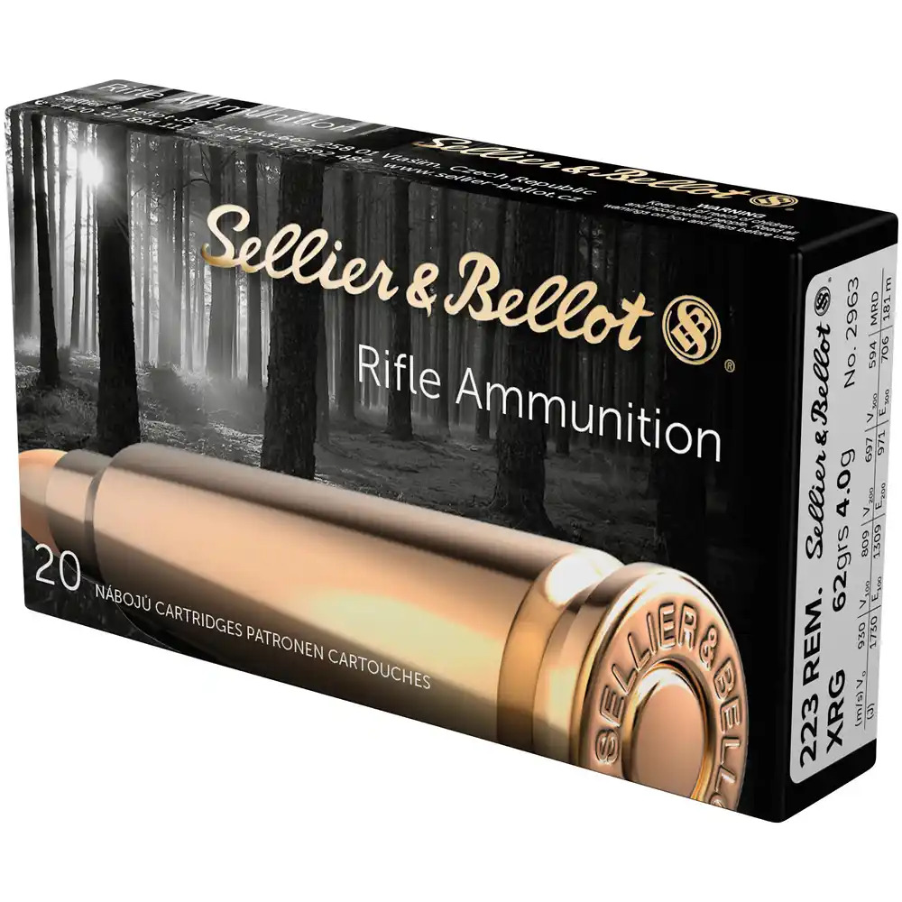 Sellier & Bellot .223 Rem XRG 62grs / 4 Sellier & Bellot .223 Rem XRG 62grs / 4