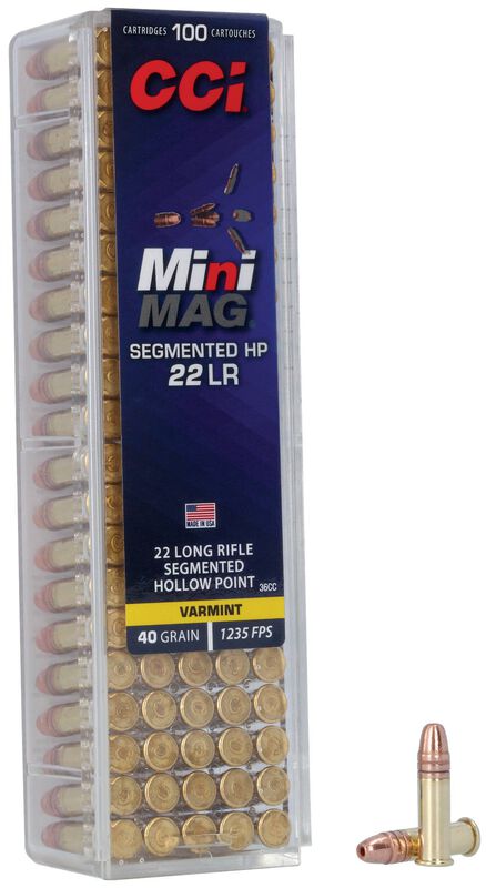 CCI .22 lr MINI-MAG SHP 40grs / 2