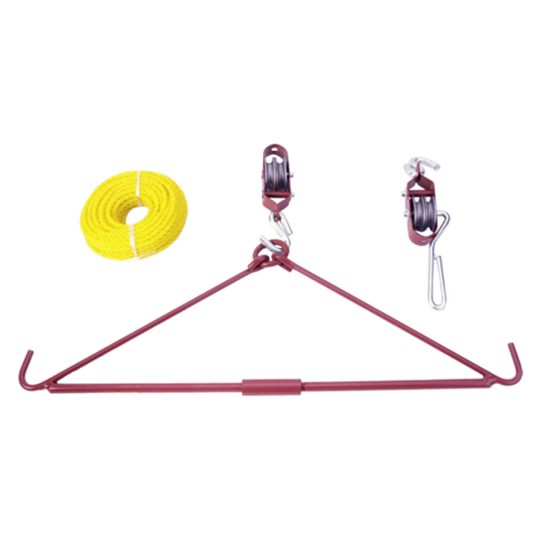 Fritzmann Aufbruchbügel mit Flaschenzug​ ca. 200 kg Gesamtzuggewicht Jagdbedarf